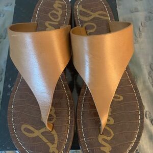 Sam Edelman Camel Leather Sandals